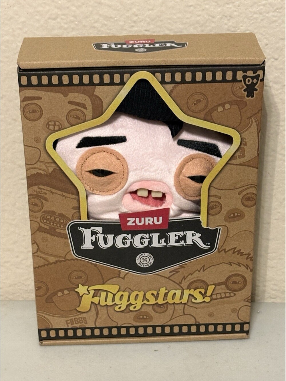 New Fuggler Fuggstars Greazee Black Hair Elvis 9" Plush Fugg Stars Funny Ugly